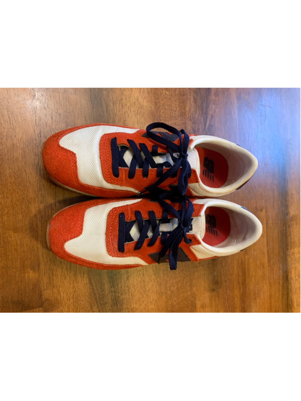 New Balance Sneakers 8.5 Orange Navy White - Picture 2 of 7
